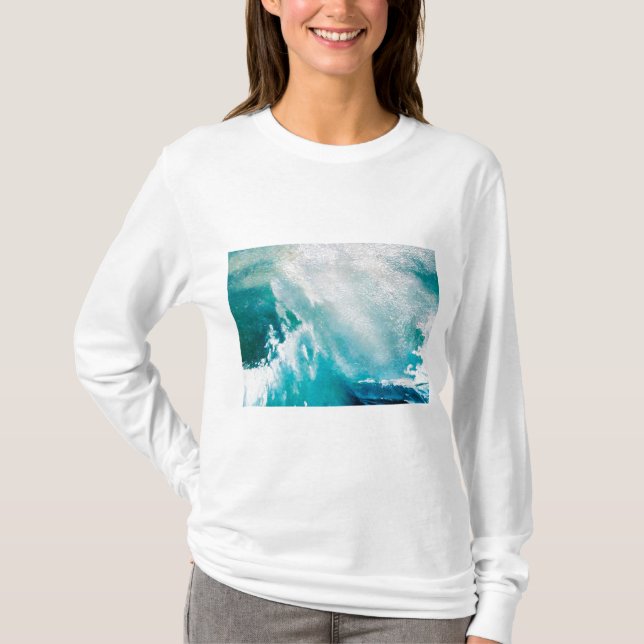 BLAUES WEISSES MEER IM GESCHMACK T-Shirt (Vorderseite)