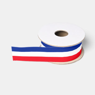 Blaues, weißes, rotes, französisches Flag 1,5 Zoll Ripsband