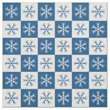 Blaues weißes Schneeflocken Prüfmuster
