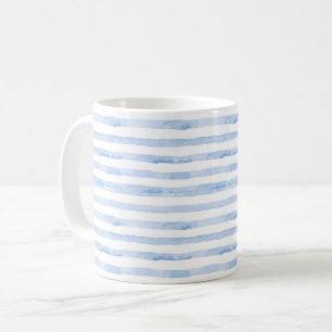 Blaues weißes Trendfarben Kaffeetasse