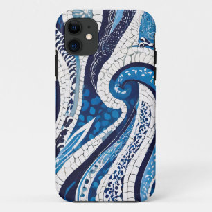 Blaues Wellenmuster 05 Case-Mate iPhone Hülle