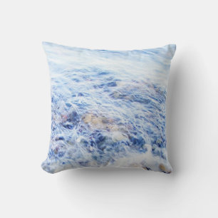 Blaues Wellenwasser Kissen