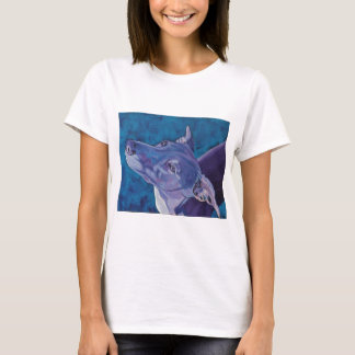 Blaues Whippet T-Shirt