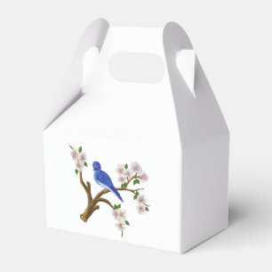 Blaues Wildvogeldesign Geschenkschachtel
