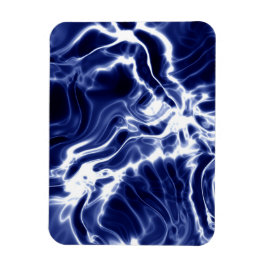 Blaues Wirbles Muster Magnet