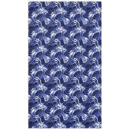 Blaues Wirbles Muster Tischdecke