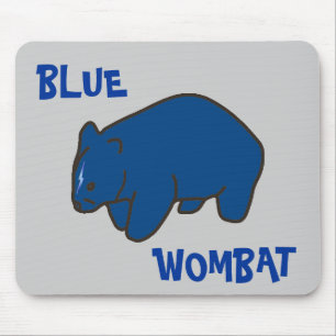 Blaues Wombat-Mauspad Mousepad