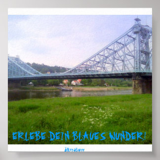 Blaues Wunder Dresden Poster