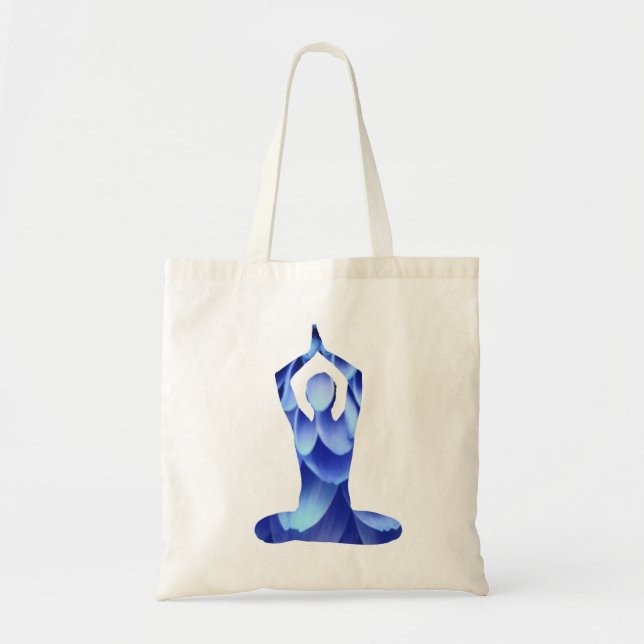 Blaues Yoga Tragetasche (Vorne)