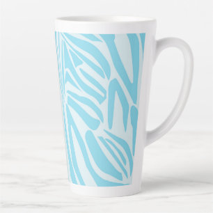 Blaues Zebra-Muster Milchtasse