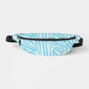 Blaues Zebramuster Bauchtasche