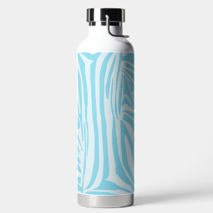 Blaues Zebramuster Trinkflasche