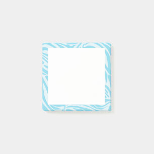 Blaues Zebrastreifenmuster Post-it Klebezettel