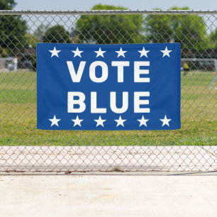 Blaues Zeichen wählen Banner