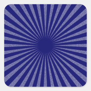 Blaues Ziel: Quadratischer Aufkleber