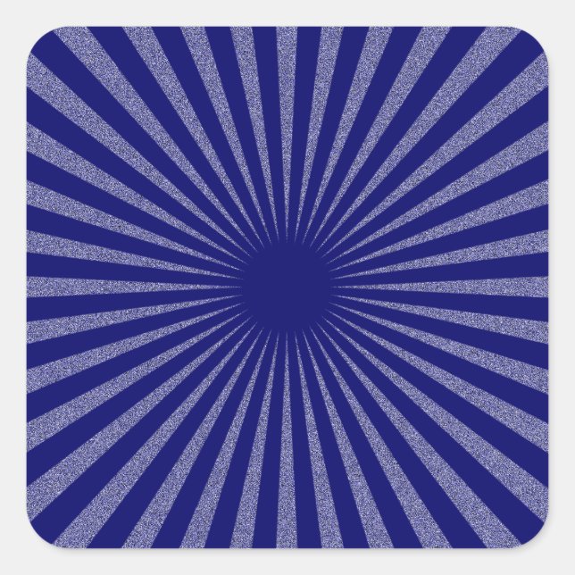 Blaues Ziel: Quadratischer Aufkleber (Vorderseite)