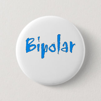 Blaues zweipoliges button
