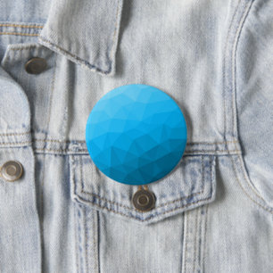 Blaues zyangradientengeometrisches Messprofil Drei Button