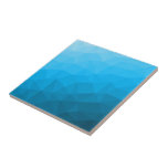Blaues zyangradientengeometrisches Messprofil Drei Fliese<br><div class="desc">Dreieck geometrische Masche mit dunkelblauem Ober-Farbverlauf,  Muster,  Ober,  Masche,  Dreiecke,  Geometrie,  Gefälle,  cool,  Dreieck,  hell,  blau,  cyan</div>