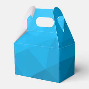 Blaues zyangradientengeometrisches Messprofil Drei Geschenkschachtel