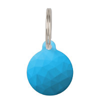 Blaues zyangradientengeometrisches Messprofil Drei