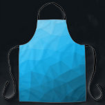 Blaues zyangradientengeometrisches Messprofil Drei Schürze<br><div class="desc">Dreieck geometrische Masche mit dunkelblauem Ober-Farbverlauf,  Muster,  Ober,  Masche,  Dreiecke,  Geometrie,  Gefälle,  cool,  Dreieck,  hell,  blau,  cyan</div>