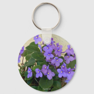 Blaueste blaue Veilchen Schlüsselanhänger