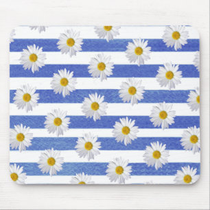 Blaufarben-Streifen Mousepad