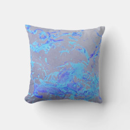 Blaufarbenspritze Kunstkissen Kissen
