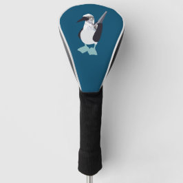 Blauffüßer Vogelvogel-Illustration Golf Headcover