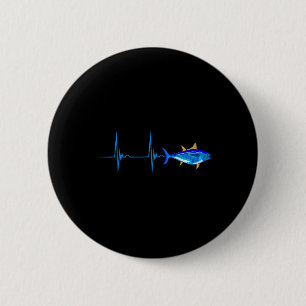 Blauflossenthunfisch Heartbeat Ekg Pulseline Deep Button