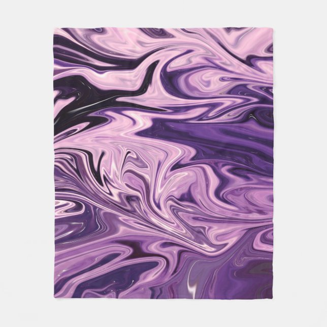 Blaugalaxie Fleecedecke (Vorderseite)