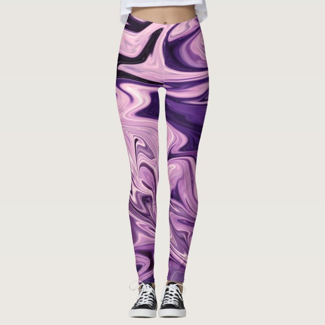 Blaugalaxie Leggings (Vorderseite)