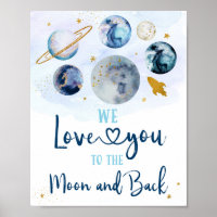 Blaugalaxie Liebe zum Mond und zurück zum Geburtst