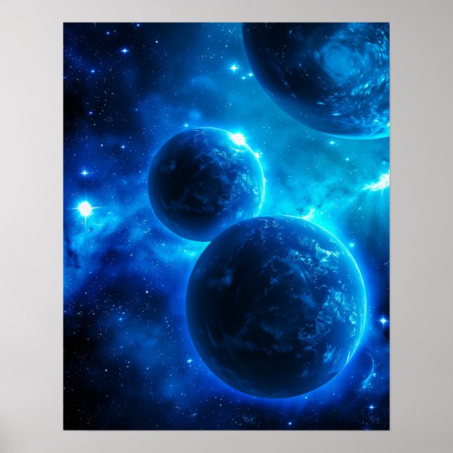 Blaugalaxie Poster (Vorne)
