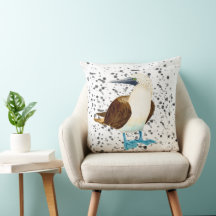 Blaugefütterte Vogelbäuche Bobbie Kissen