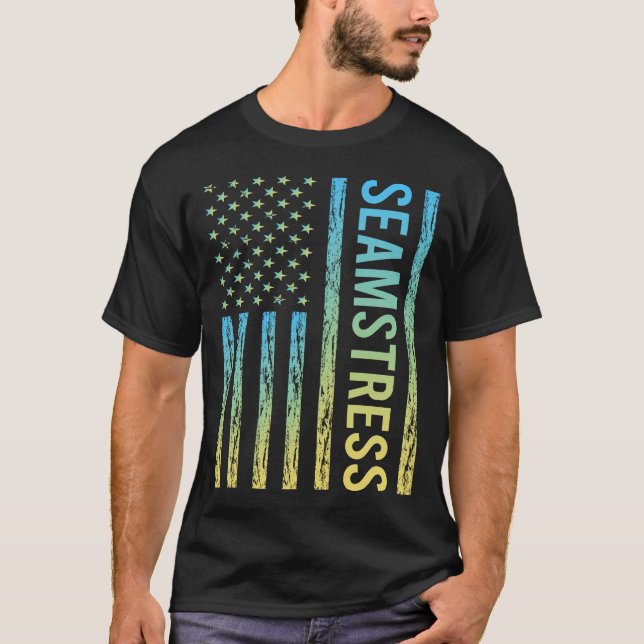 Blaugelbe Amme T-Shirt (Vorderseite)