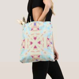 Blaugelbe geometrische Hübsche Pastel Grocery Beac Tasche
