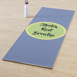 Blaugelbe grüne Erholung atmen Yogamatte
