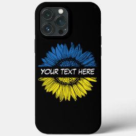 Blaugelbe Sonnenblume. Eigener Text. Personalisier Case-Mate iPhone Hülle