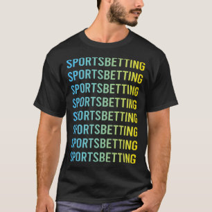 Blaugelbe Sportwetten T-Shirt