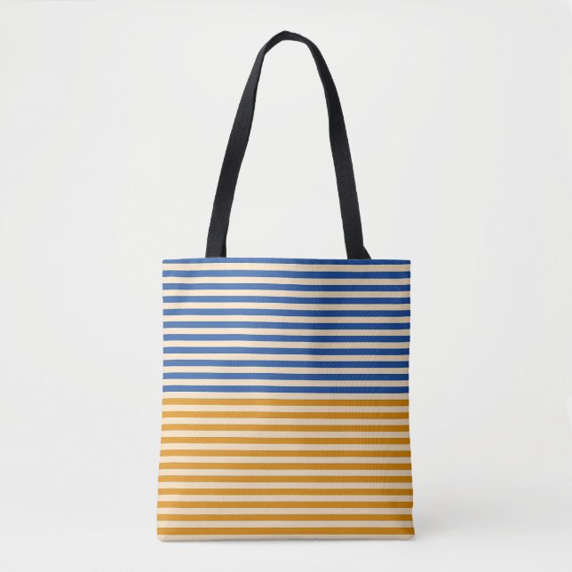 Blaugelber Streifen Tasche (Vorderseite)