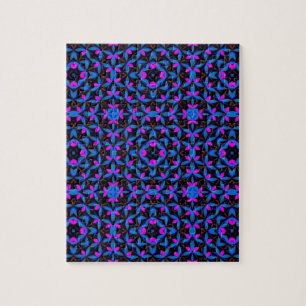 blaugeometrisches Muster
