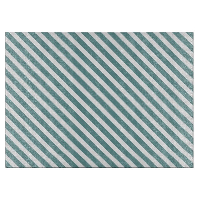 Blaugestreifte Schneidplatte Schneidebrett (Vorderseite)