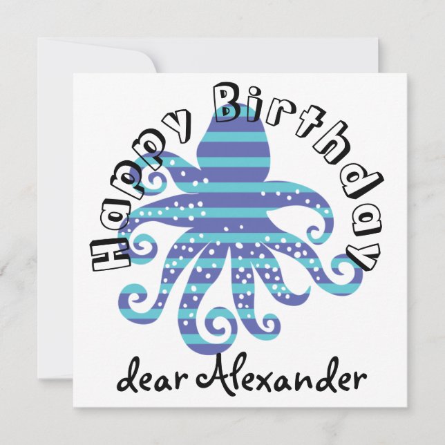 Blaugestreifter Krake (Vorderseite)