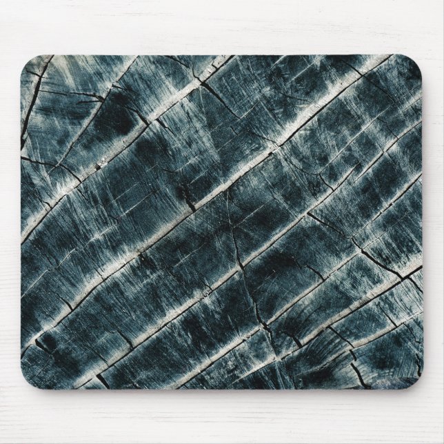 Blaugestrichenes Holz Mousepad (Vorne)