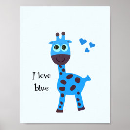 Blaugiraffe Poster