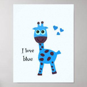 Blaugiraffe Poster