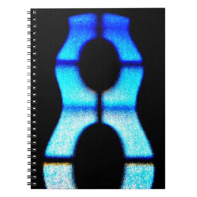 Blauglas Notizblock (Vorderseite)