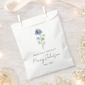 Blauglöckchen | Einfaches Samenpaket Trauerfeier Geschenktütchen